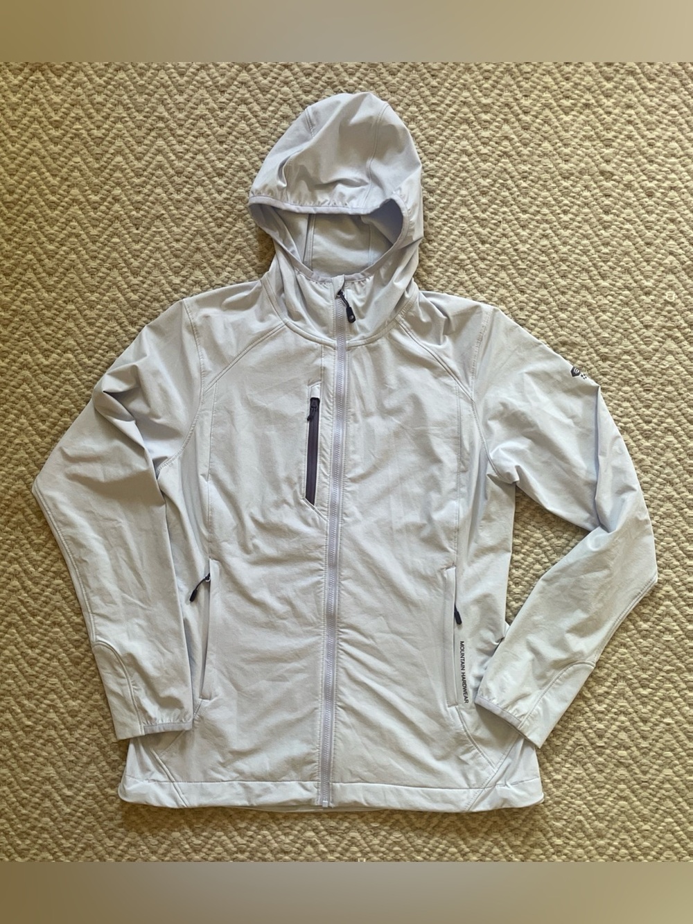 Mountain Hardwear Jacket Womens Medium Light Blue Softshell Super Chockstone